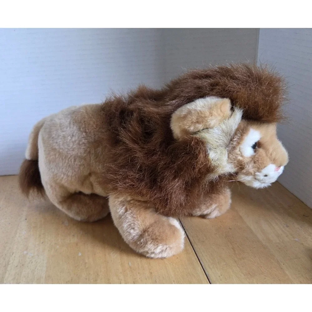 Kids Preferred Vintage 2001 Plush Sitting Leo Lion Stuffed Animal Toy 12 inch